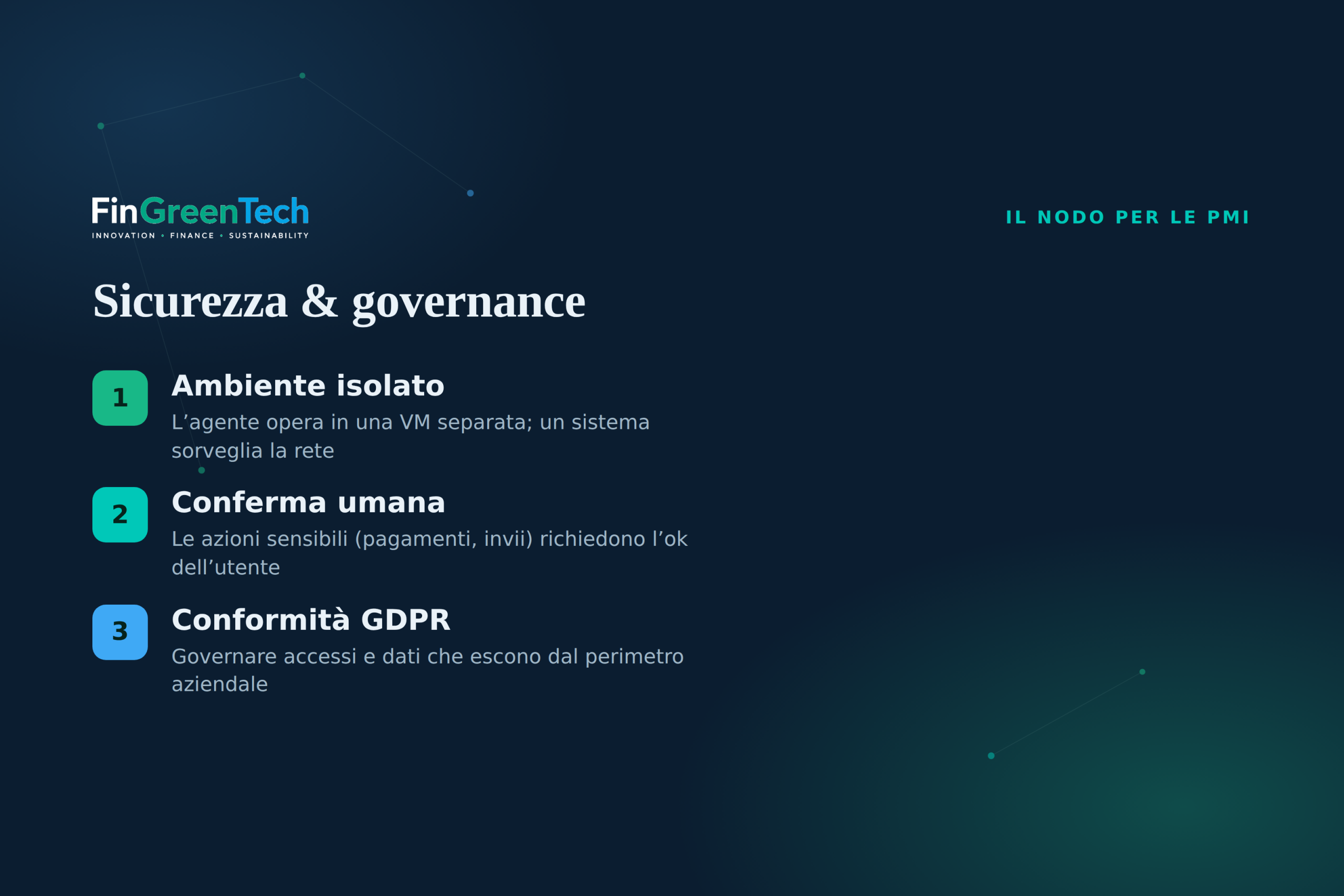 Sicurezza e governance degli agenti AI: ambiente isolato, conferma umana, GDPR
