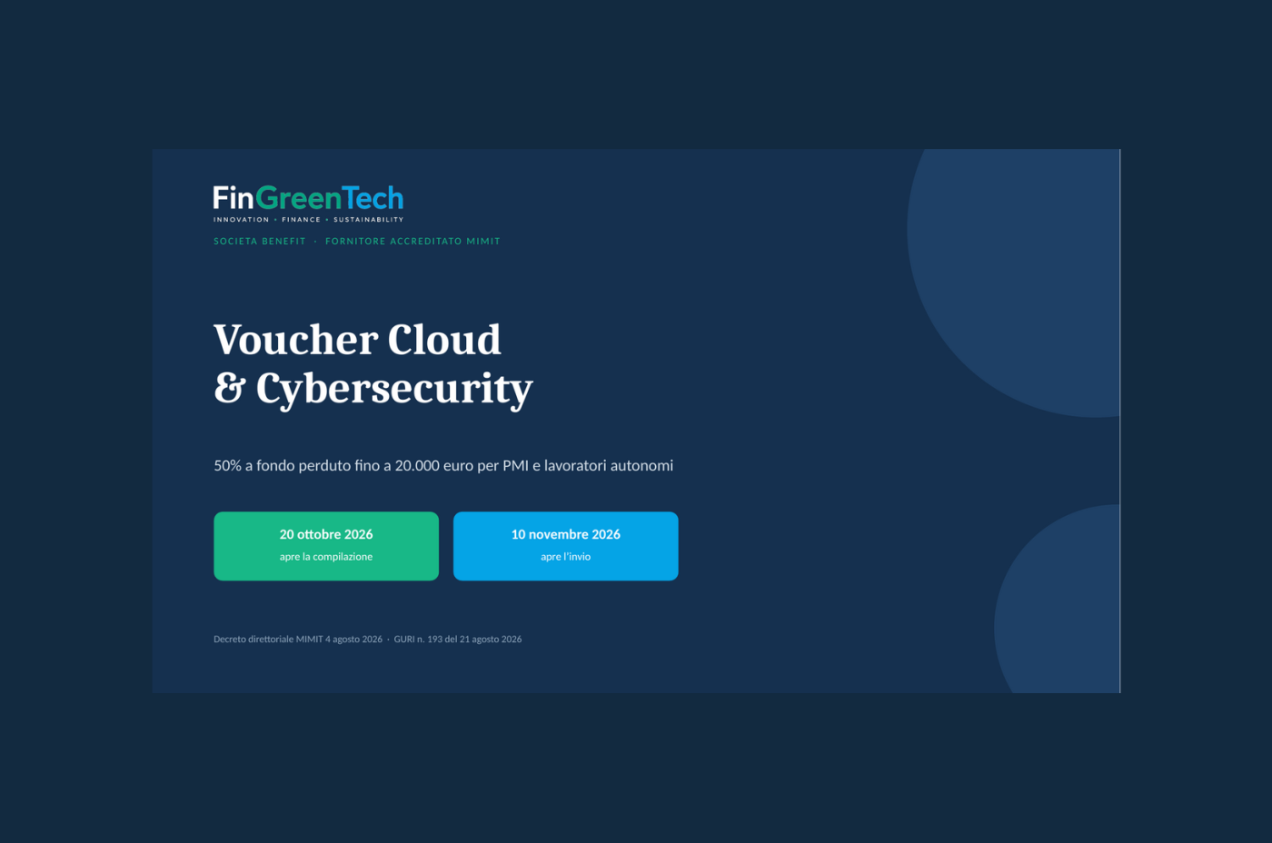 Voucher Cloud e Cybersecurity MIMIT: le scadenze e come farsi trovare pronti