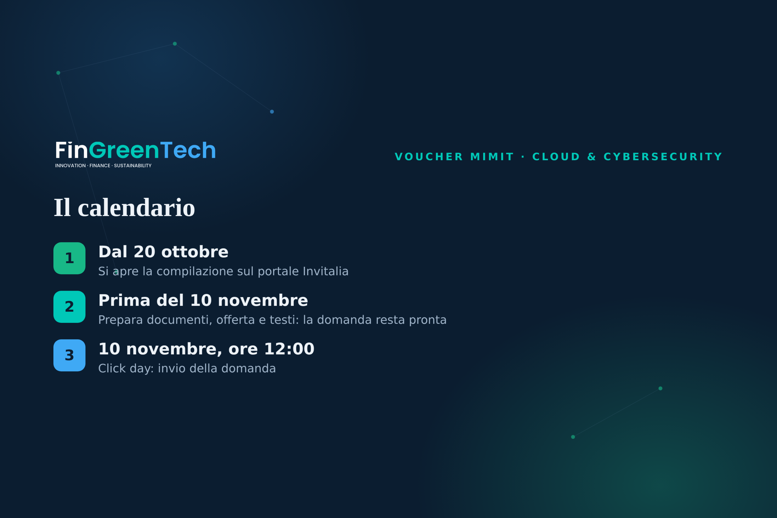 Il calendario del Voucher MIMIT: compilazione dal 20 ottobre, click day il 10 novembre alle 12:00